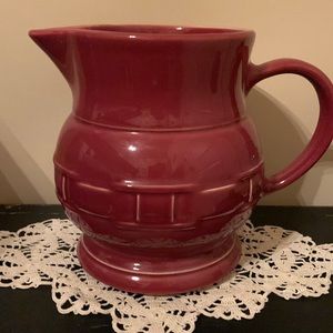 Paprika Longaberger Woven Traditions Pitcher